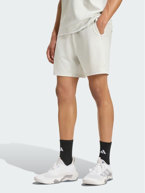 adidas adidas Szorty sportowe 168195 Kremowy Regular Fit