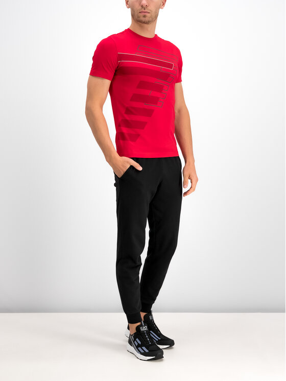 EA7 Emporio Armani EA7 Emporio Armani T-Shirt 6GPT60 PJP6Z 1450 Červená Regular Fit