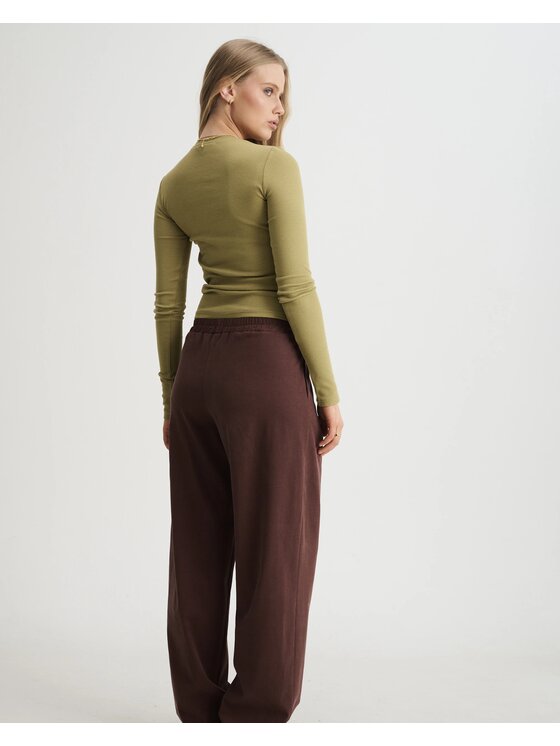 Le Songe Le Songe Longsleeve PISTACHIO Zielony Basic Fit