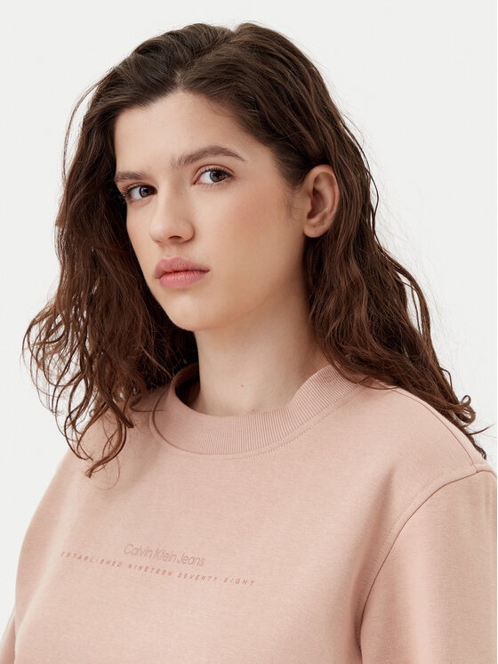 Calvin Klein Jeans Calvin Klein Jeans Felpa Institutional Graphic J20J224731 Arancione Regular Fit