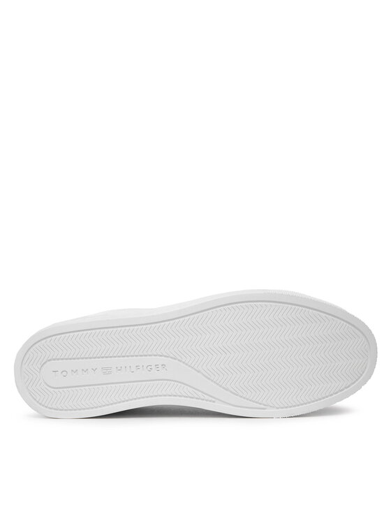 Tommy Hilfiger Tommy Hilfiger Sneakersy Essential Cupsole Sneaker FW0FW07687 Biela