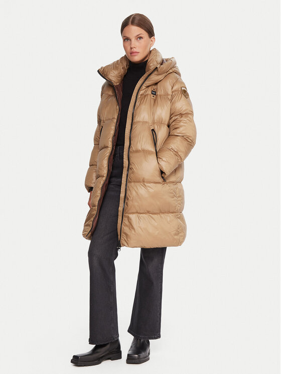 Blauer Blauer Zimski kaput 25WBLDK02192 Smeđa Regular Fit