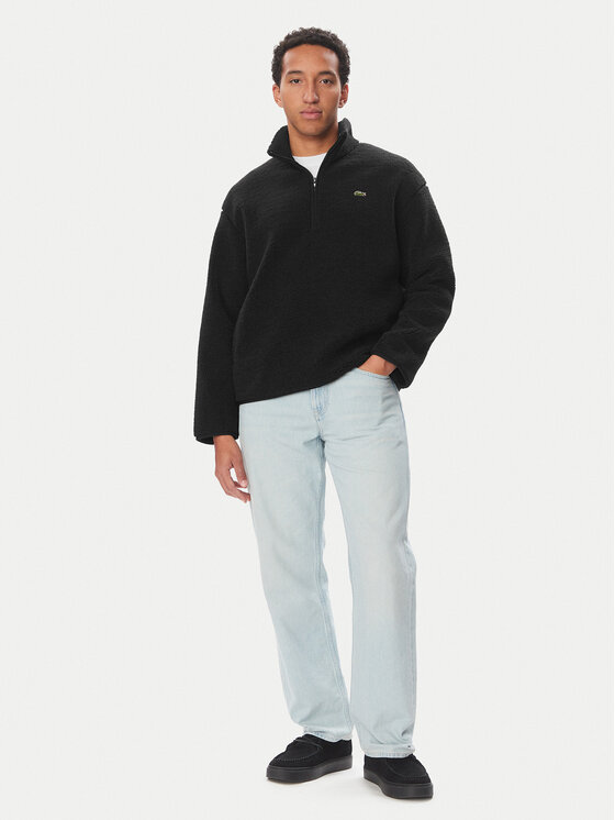 Lacoste Lacoste Fleecová mikina SH8648 Černá Regular Fit