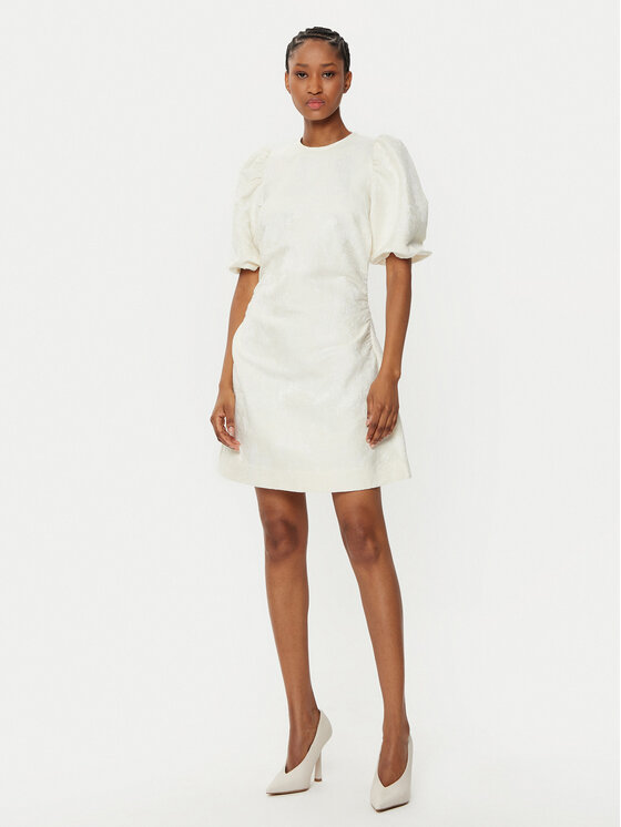 IVY OAK IVY OAK Koktel haljina Nissa IO117654 Écru Slim Fit