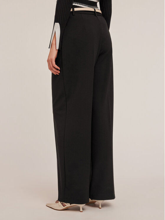 Motivi Motivi Spodnie materiałowe P191Q003744N033 Czarny Over Fit