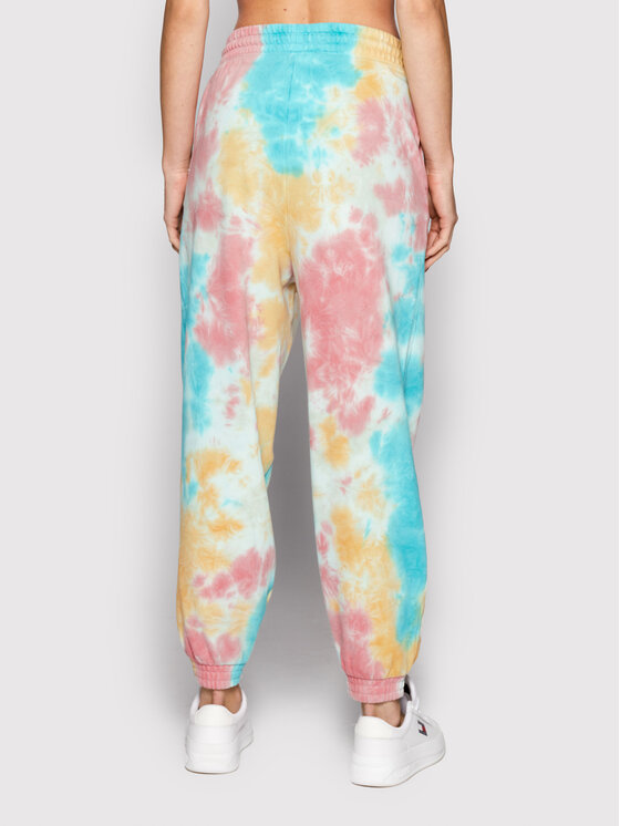 Tommy Jeans Tommy Jeans Spodnie dresowe Multi Tie Dye DW0DW12639 Kolorowy Relaxed Fit