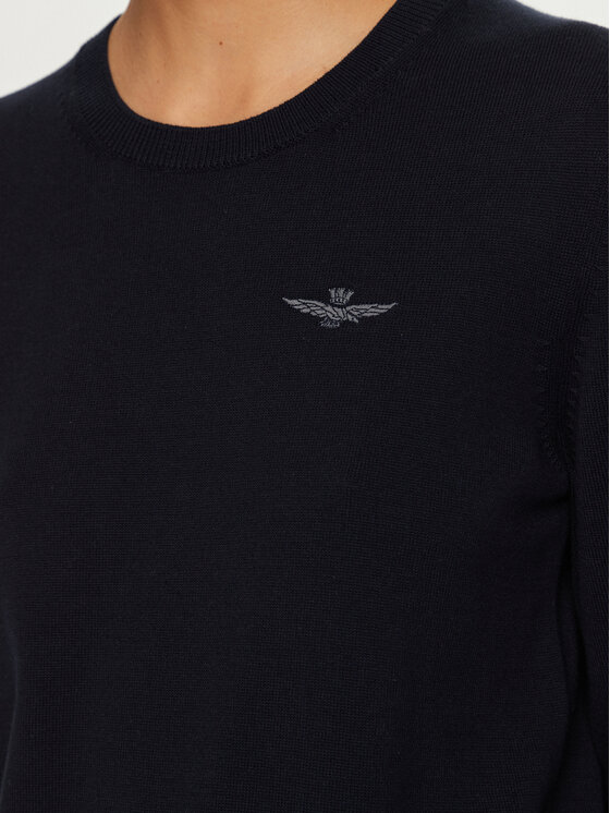 Aeronautica Militare Aeronautica Militare Pulover 242MA1502DL506 Mornarsko modra Regular Fit