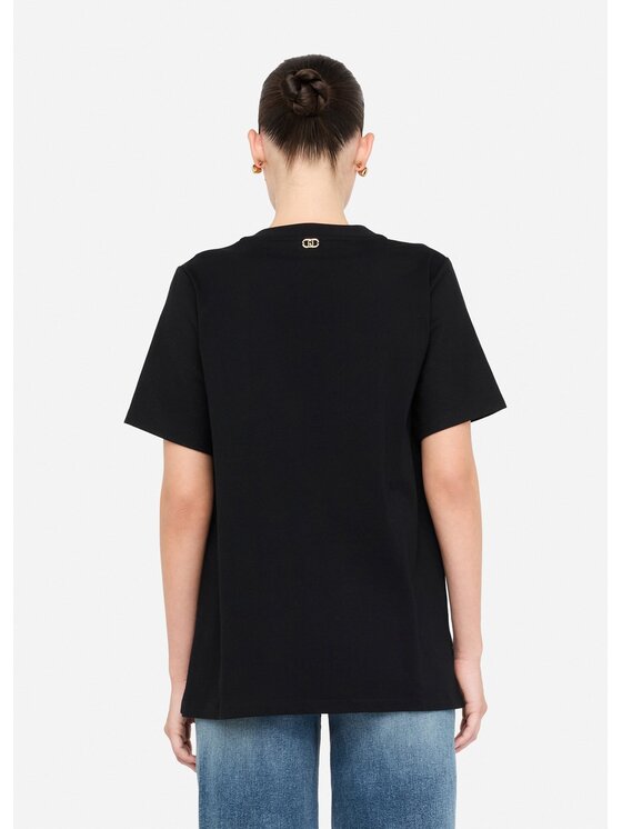 Liu Jo Liu Jo T-shirt TF5168JS923M9994 Nero Regular Fit