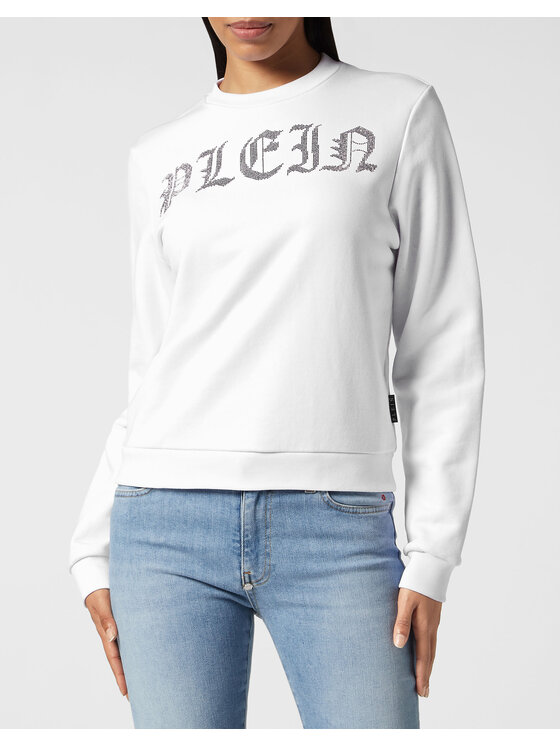 PHILIPP PLEIN PHILIPP PLEIN Bluza 9921 Biały Regular Fit