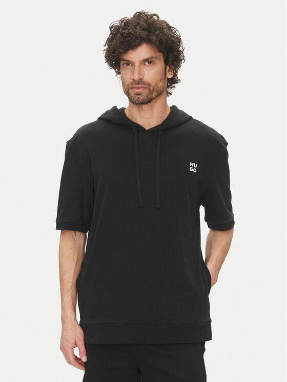 HUGO Mikina Devon 50540164 Čierna Regular Fit