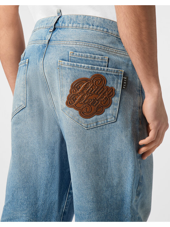 PHILIPP PLEIN PHILIPP PLEIN Jeansy 24173 Niebieski Loose Fit