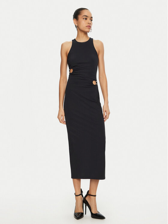 Patrizia Pepe Patrizia Pepe Φόρεμα κοκτέιλ 8A1427/JZ26-K103 Μαύρο Regular Fit