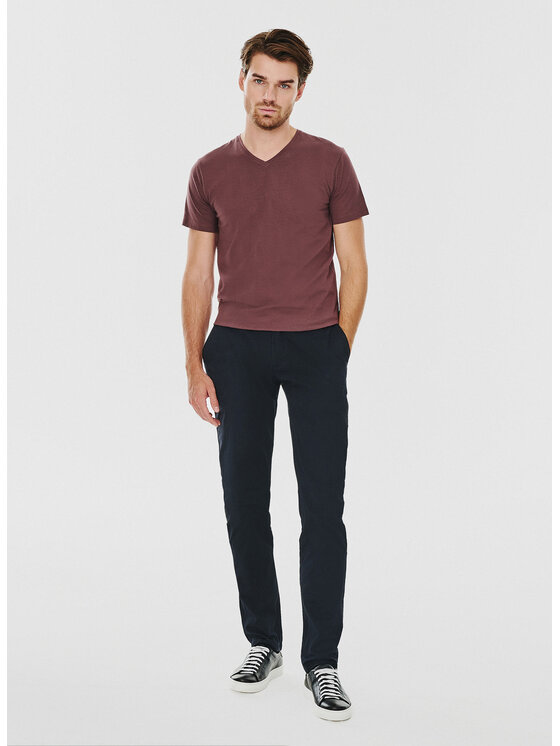 Pako Lorente Pako Lorente T-Shirt P24WF-TT-001 Bordowy Slim Fit