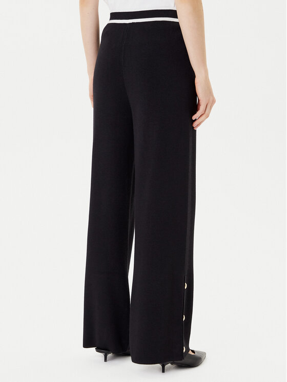 Liu Jo Liu Jo Úpletové kalhoty TF5252 MS59L Černá Regular Fit