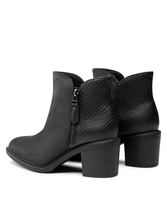 Clarks Clarks Ботильйони Scene Zip 261620104 Чорний