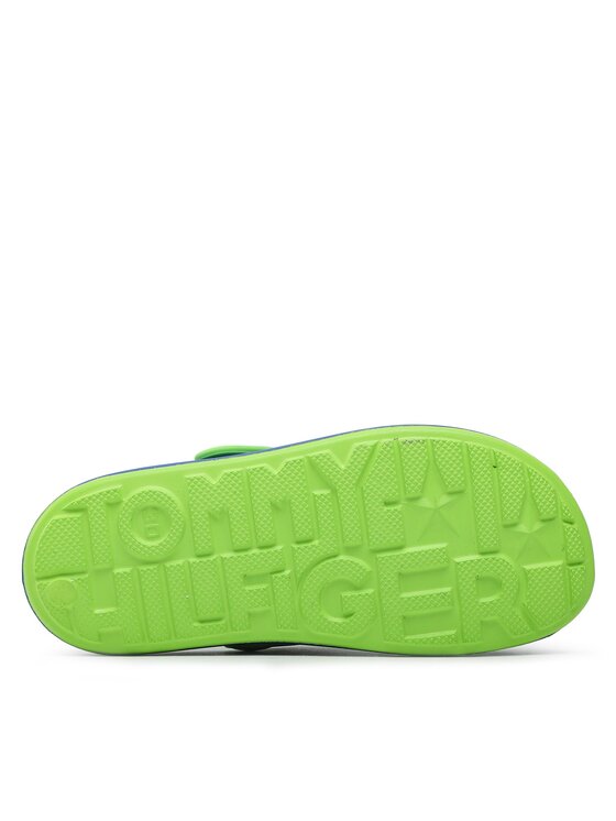 Tommy Hilfiger Tommy Hilfiger Klapki Stripes Comfy Sandal T3X2-32914-0083 S Niebieski