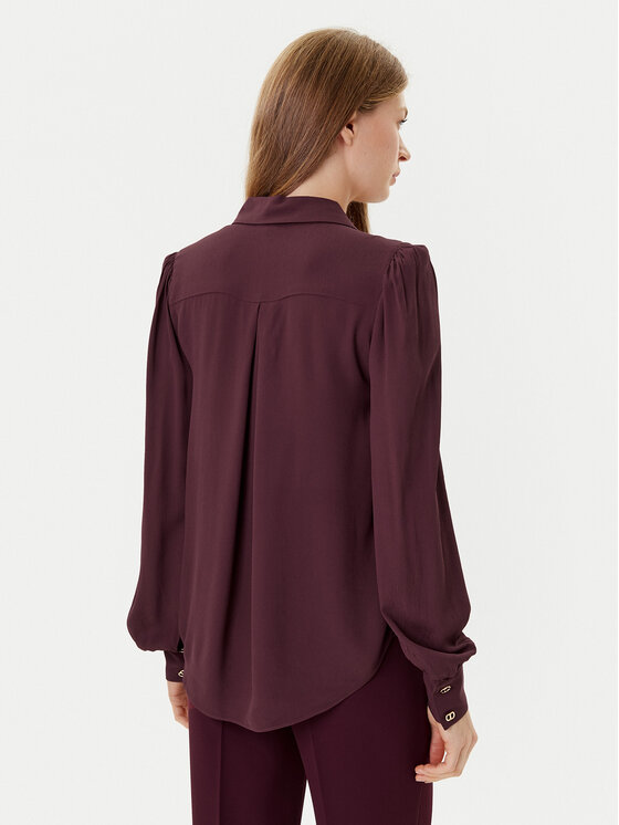 TWINSET TWINSET Bluse 252TP2291 Dunkelrot Loose Fit