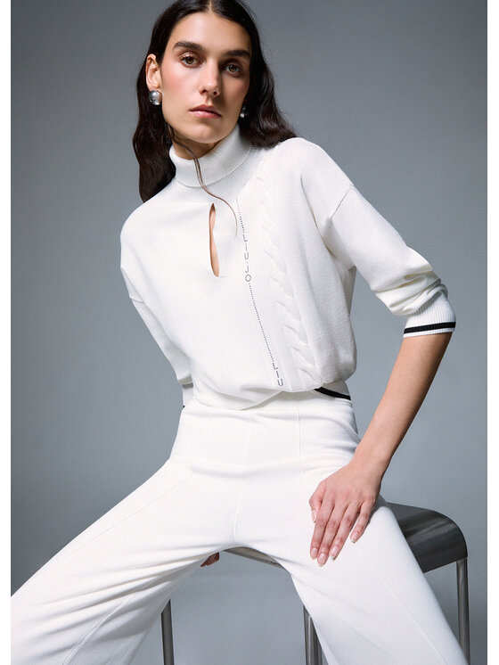 Liu Jo Liu Jo Felpa TF6193MS63LV9382 Bianco Regular Fit