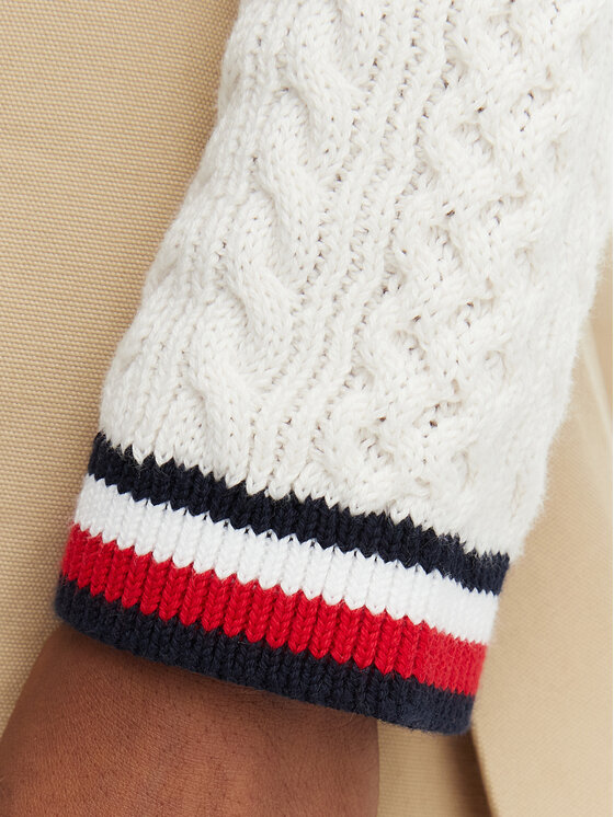 Tommy Jeans Tommy Jeans Пуловер DW0DW22933 Бял Regular Fit