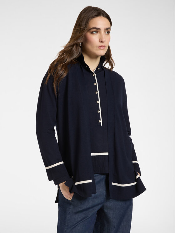 Elena Mirò Elena Mirò Kardigan M564Z000705N0A3 Niebieski Regular Fit