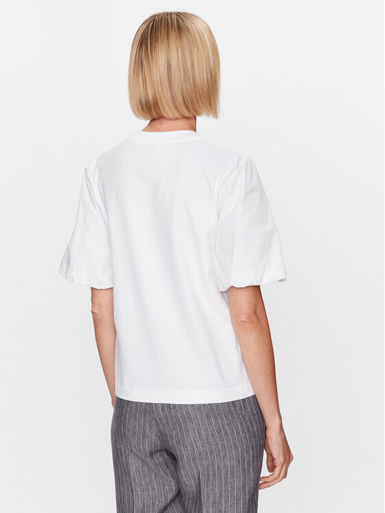 Peserico Peserico T-shirt S06654J0 Bijela Regular Fit