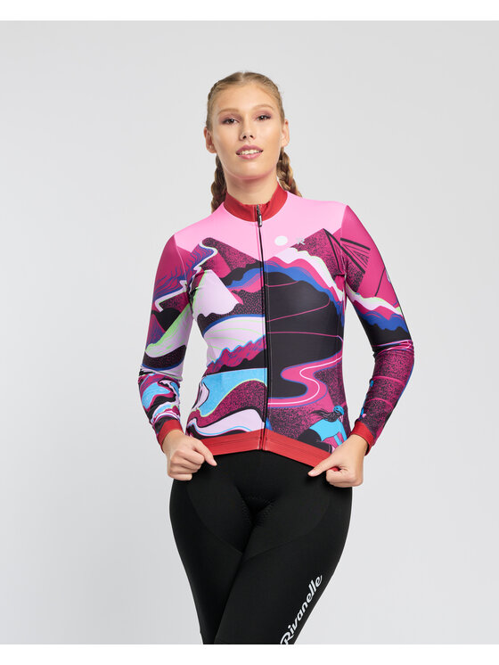 Rivanelle Rivanelle Koszulka rowerowa SUNSET WINTER Kolorowy Narrow Fit