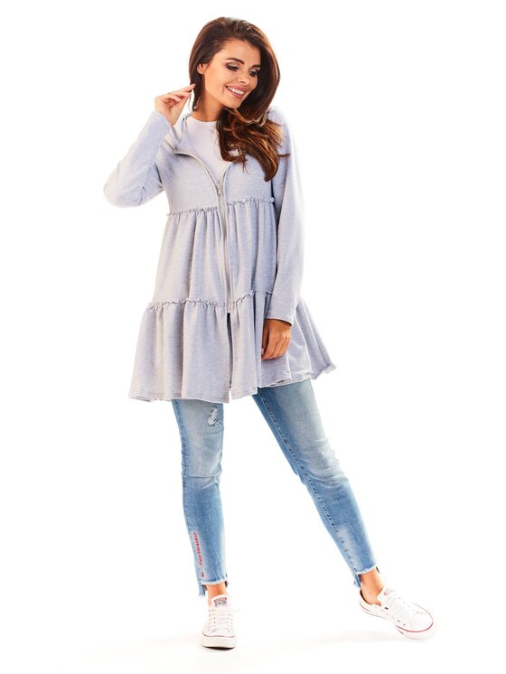 Infinite You Infinite You Mikina M139 Šedá Basic Fit