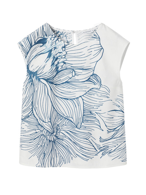 TATUUM TATUUM Blúzka TOSSA Biela Loose Fit