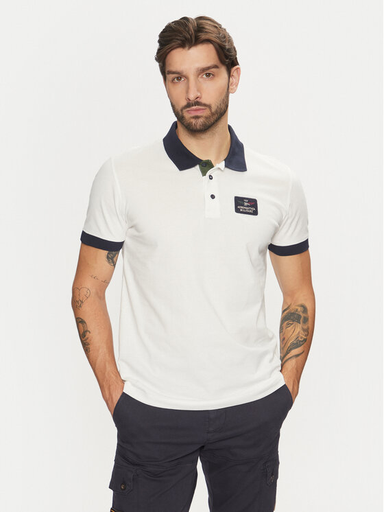 Aeronautica Militare Polo 242PO1830J662 Bijela Regular Fit