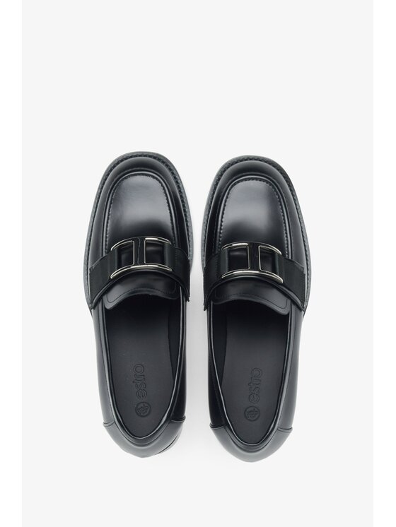 Estro Estro Loafersy ER00115996 Czarny