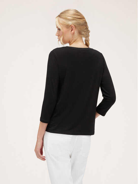 Motivi Motivi T-shirt G064W103082N033 Nero Regular Fit