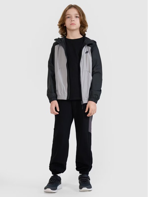 4F 4F Μπουφάν μεταβατικό 4FJWSS25TJACM185-25S Γκρι Regular Fit