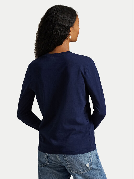 Polo Ralph Lauren Polo Ralph Lauren Blúzka 211898699002 Tmavomodrá Regular Fit