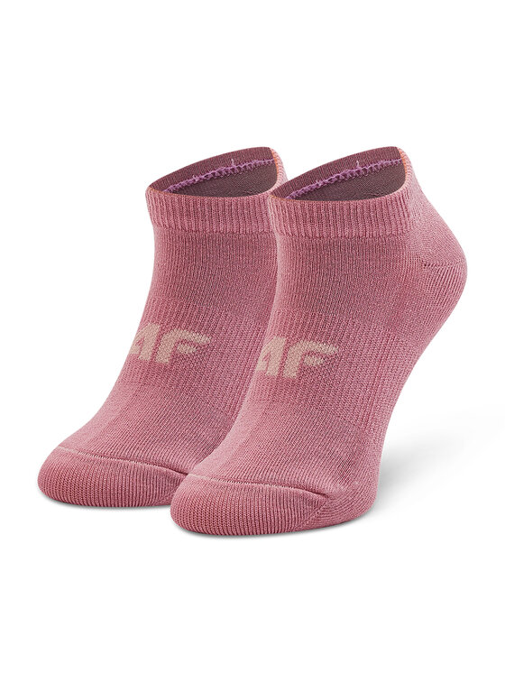 4F 4F Zestaw 3 par niskich skarpet unisex HJL22-JSOD003 Różowy