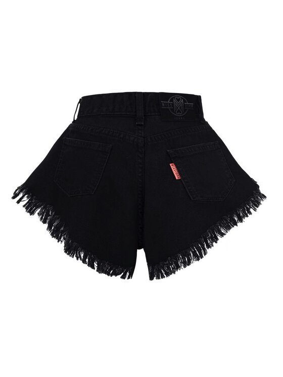 MissDenim MissDenim Szorty jeansowe Skorts Czarny Regular Fit