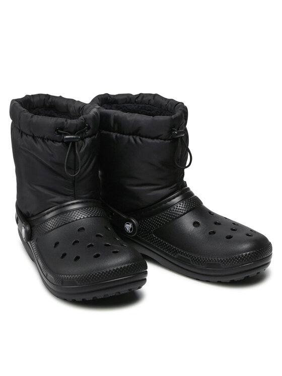 Crocs Crocs Stivali Classic Lined Neo Puff Boot 206630 Nero