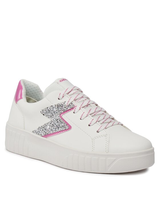 Geox Geox Tenisice J Mikiroshi Girl J45DVA 0BCEW C0563 D Bijela