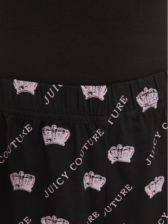 Juicy Couture Juicy Couture Pidžama Binky & Buzz JCLPJ224511 Crna Relaxed Fit
