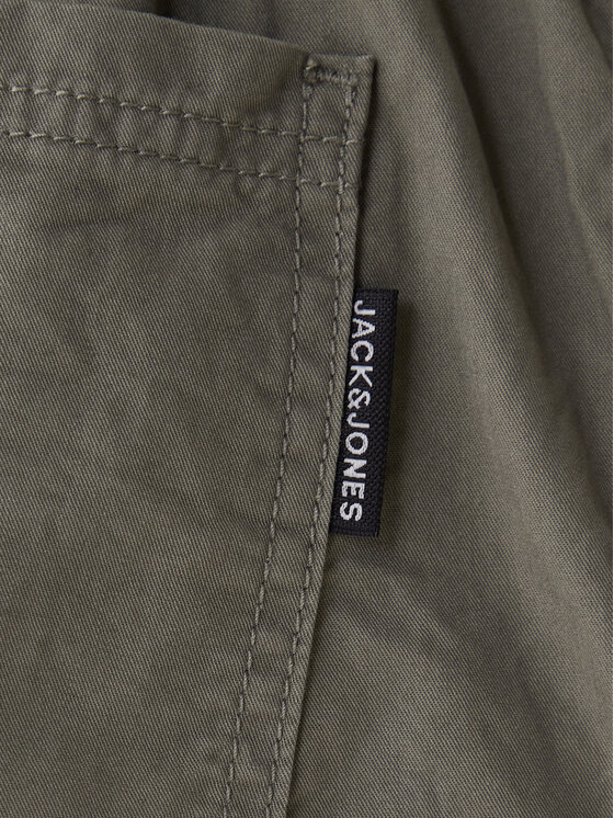 Jack & Jones Jack & Jones Auduma bikses Owen Cade 12282385 Zaļš Baggy Fit