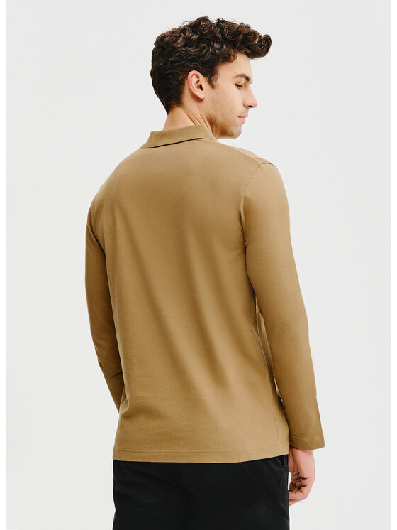 Pako Lorente Pako Lorente Longsleeve P25SF-TX-005 Zielony Classic Fit