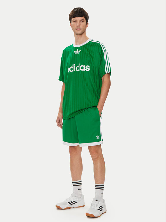 adidas adidas Pantaloni scurți sport Mock Eyelet IZ2448 Verde Regular Fit