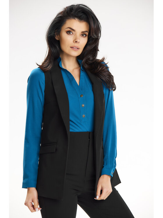 Awama Awama Kamizelka A650 Czarny Basic Fit