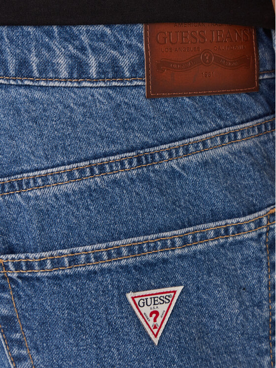 Guess Jeans Guess Jeans Jeansy M5YA1B D633A Modrá Straight Fit