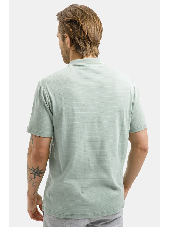 Cross Jeans Cross Jeans Polo 16177-320 Zielony Regular Fit