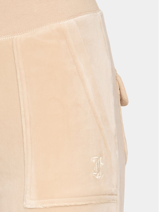 Juicy Couture Juicy Couture Spodnie dresowe JCAP180 Beżowy Regular Fit