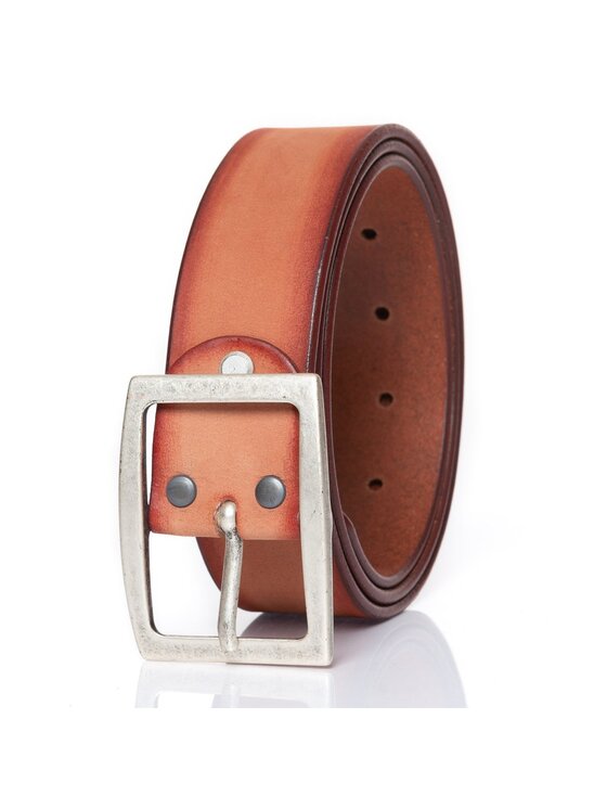 Mustang Mustang Pasek Męski BELT Pomarańczowy
