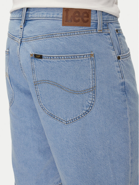 Lee Lee Džínsové šortky Asher 112364084 Modrá Loose Fit