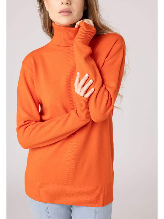 QUIOSQUE QUIOSQUE Svetr QUIOSQUE 6VD008401 Oranžová Regular Fit