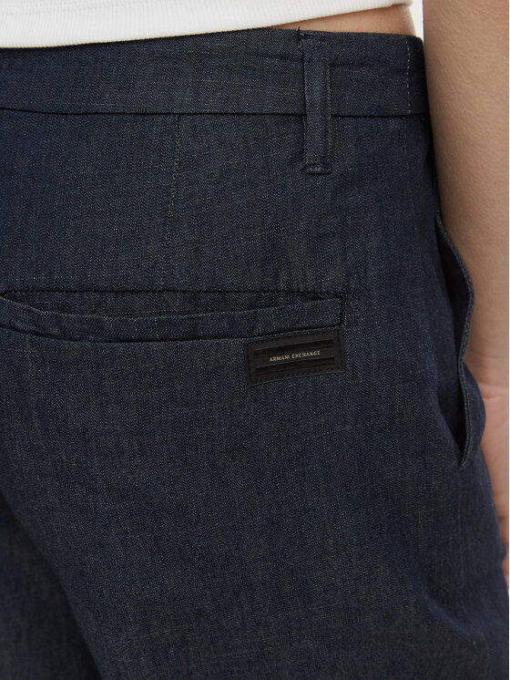 Armani Exchange Armani Exchange Pantaloni di tessuto XW002257 AF21337 MB001 Blu scuro Relaxed Fit
