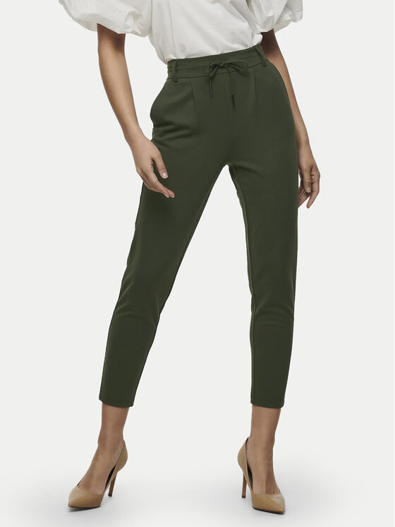 ONLY Bavlnené nohavice Poptrash 15115847 Kaki Regular Fit